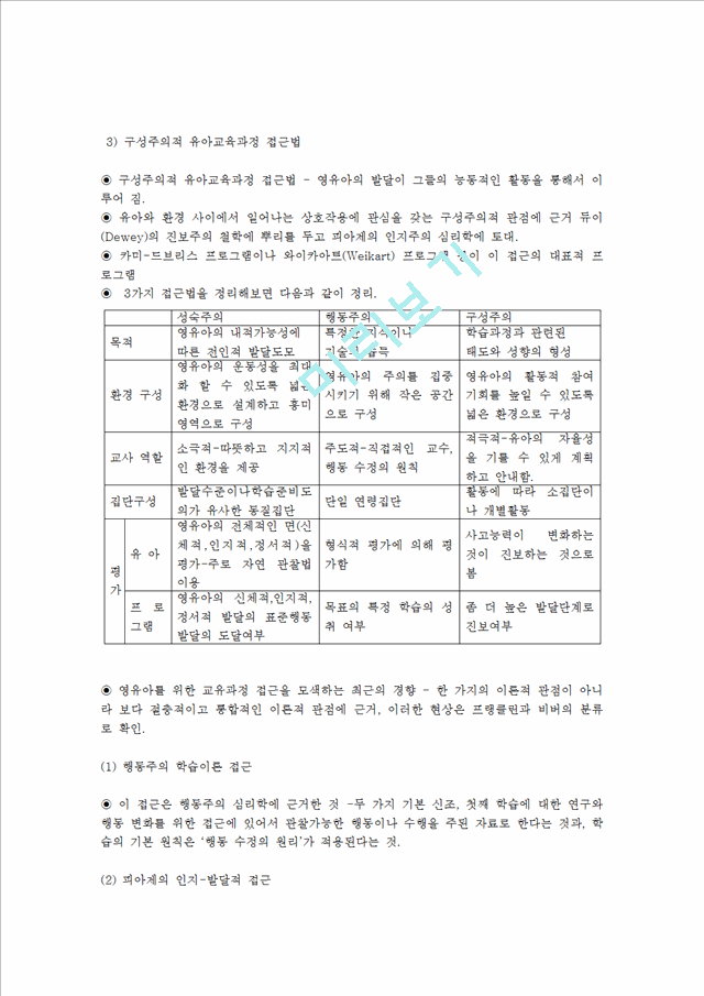 [사회과학][보육시설] 보육시설에서의 보육과정의 개념과 접근 유형.hwp